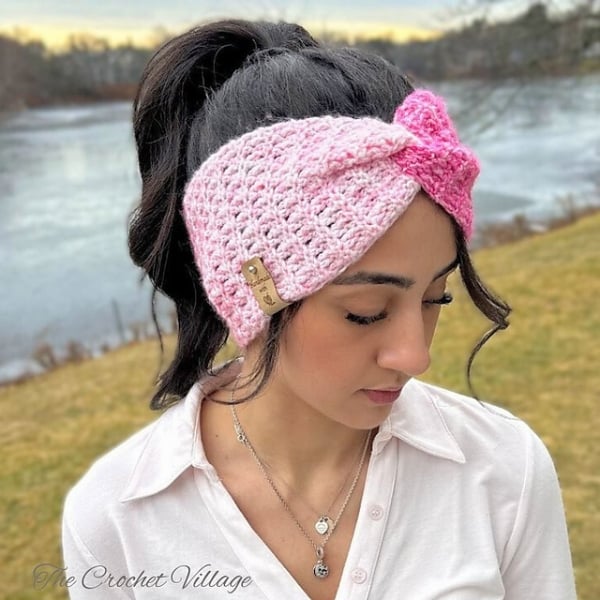 Juliette Ear Warmer Crochet Pattern by The Crochet Village