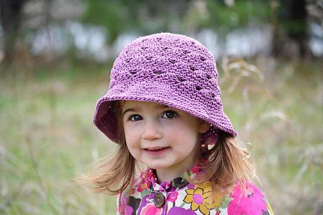 Sweet Stripes Sunhat Summer Bucket Hat Free Crochet Pattern