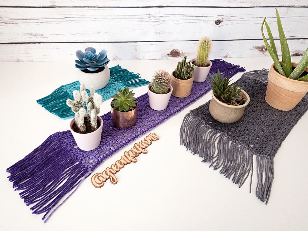 free sweet stripes easy crochet bookmark pattern by Green Fox Farms Designs © 2025 web