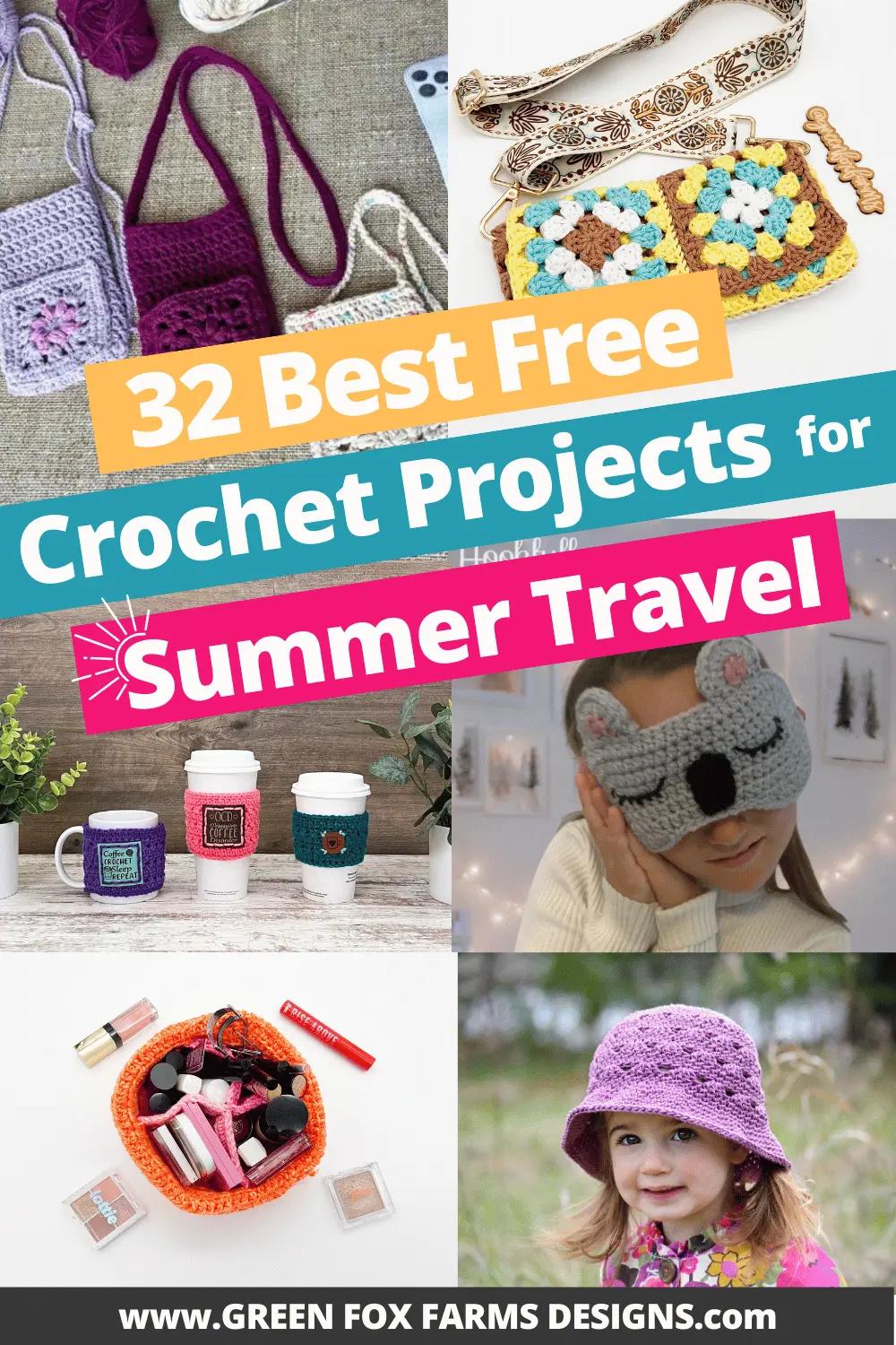 crochet 32 Best Free Summer Travel Crochet Patterns Roundup by Green Fox Farms Designs © 2026 Pin 2