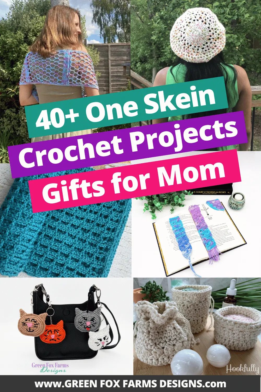 crochet 40 One Skein Crochet Projects for Mothers Day Roundup by Green Fox Farms Designs © 2026 Pin 1