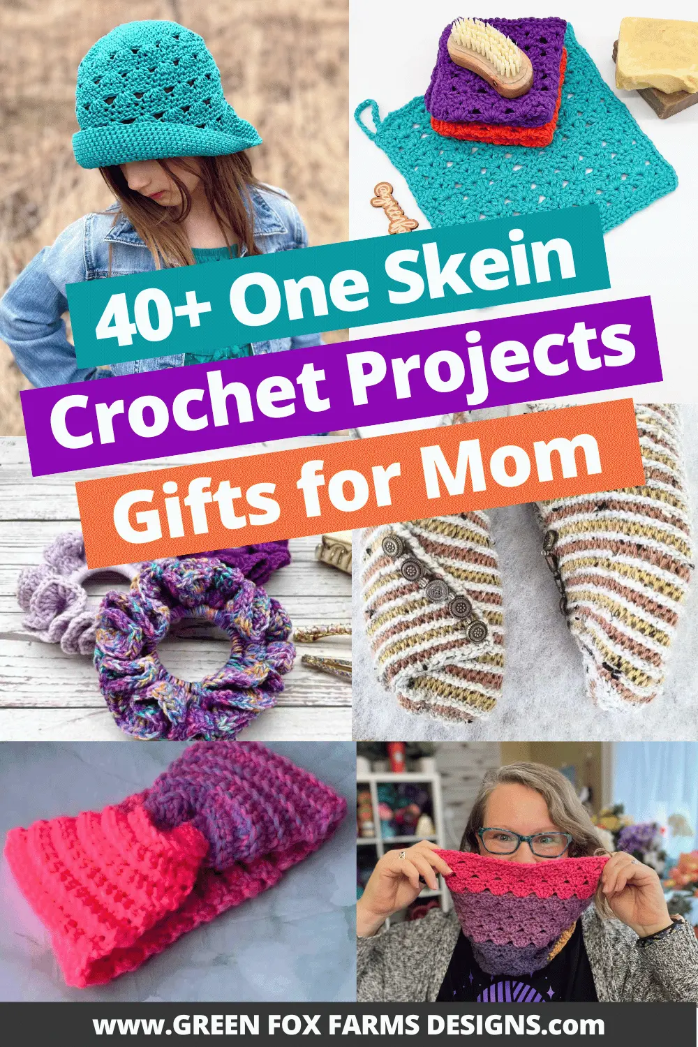 crochet 40 One Skein Crochet Projects for Mothers Day Roundup by Green Fox Farms Designs © 2026 Pin 2
