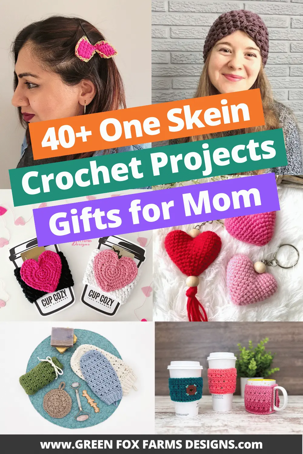 crochet 40 One Skein Crochet Projects for Mothers Day Roundup by Green Fox Farms Designs © 2026 Pin 4