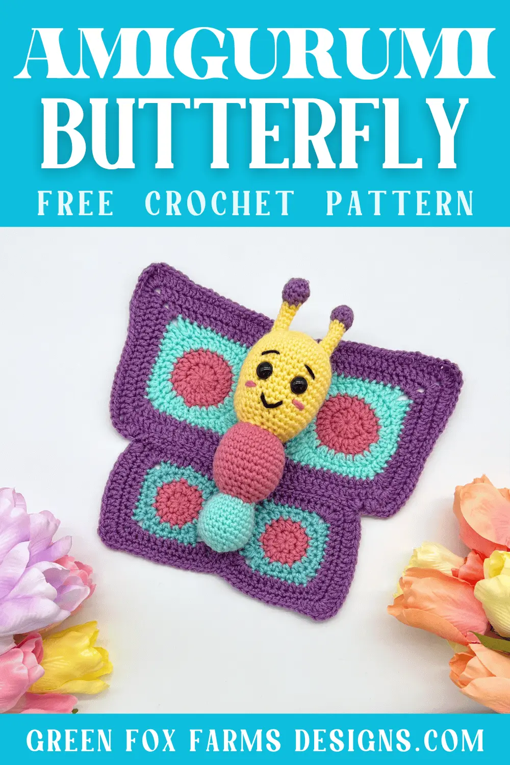 crochet Bijoux Crochet Butterfly Amigurumi Pattern Free Green Fox Farms Designs PINS 2
