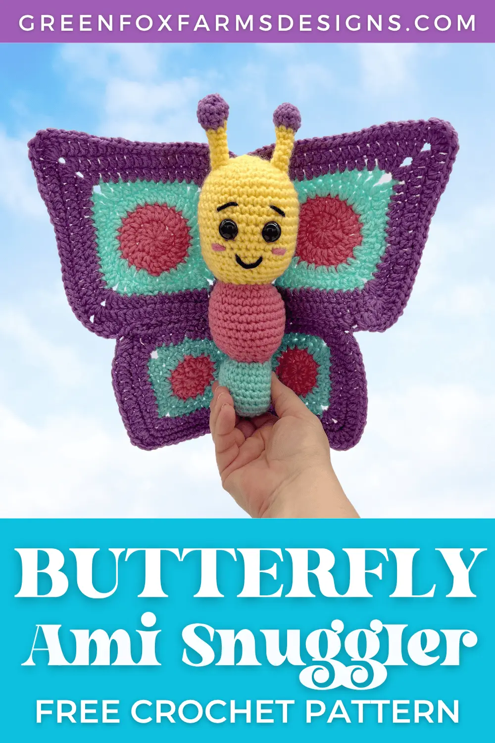 crochet Bijoux Crochet Butterfly Amigurumi Pattern Free Green Fox Farms Designs PINS 7