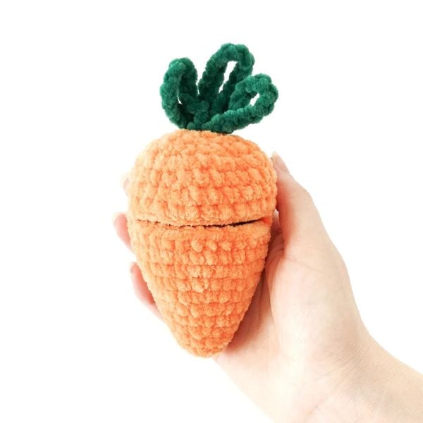 Crochet Carrot Pouch Free Pattern by Stitch By Fay