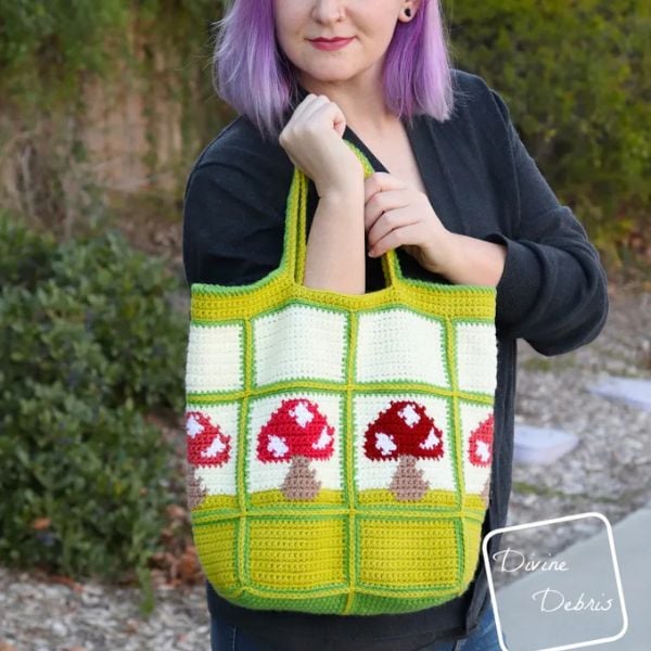 Cute Mushroom Bag by Divine Debris Free Crochet Pattern