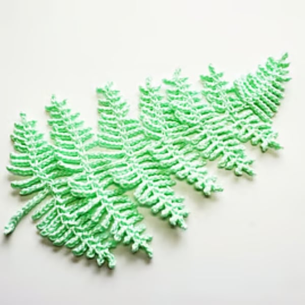 Realistic Fern Leaf Crochet Pattern by Handmade by Raine