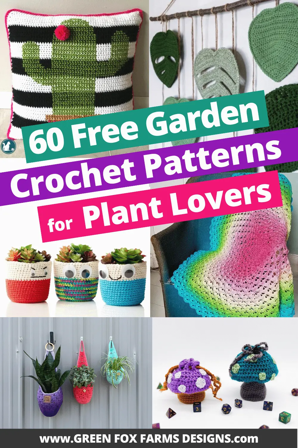 crochet 60 Free Crochet Garden Patterns for Summer Roundup by Green Fox Farms Designs © 2026 Pin 1