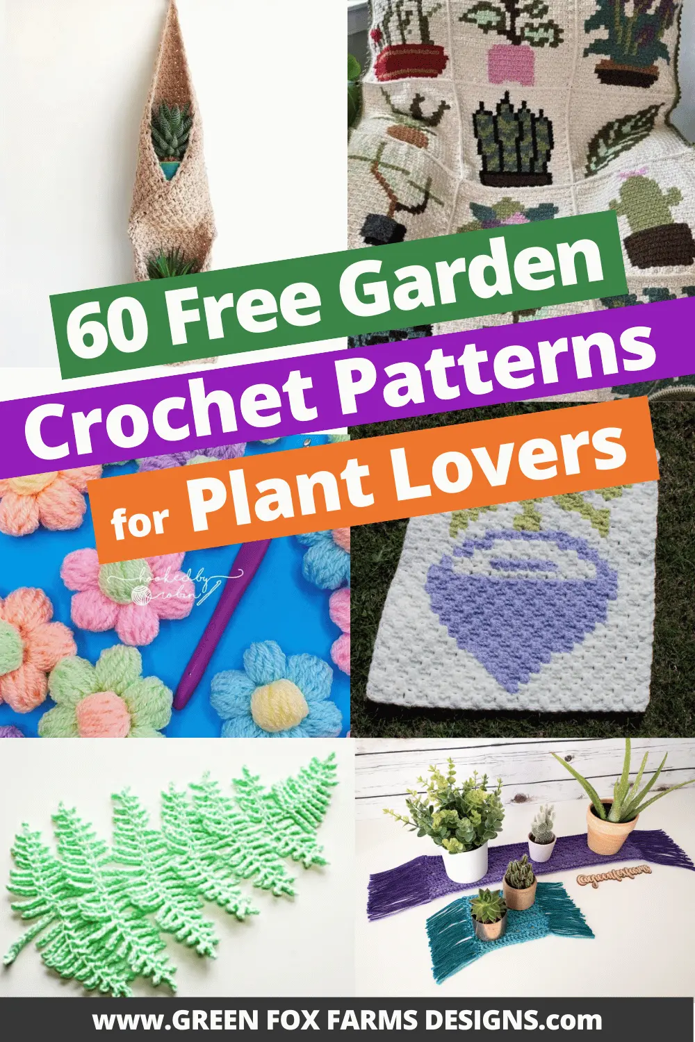 crochet 60 Free Crochet Garden Patterns for Summer Roundup by Green Fox Farms Designs © 2026 Pin 2