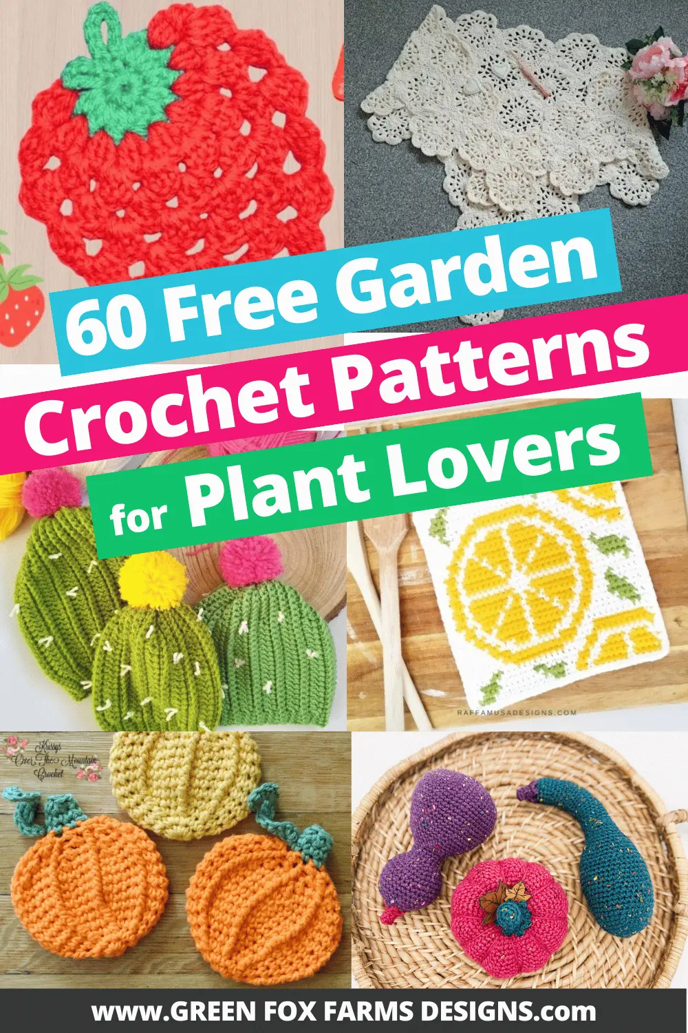 crochet 60 Free Crochet Garden Patterns for Summer Roundup by Green Fox Farms Designs © 2026 Pin 5