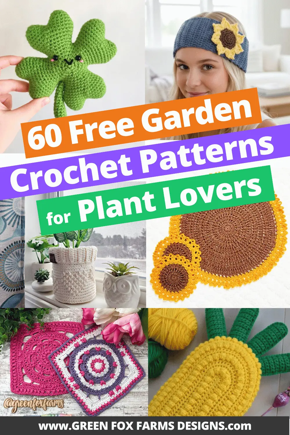 crochet 60 Free Crochet Garden Patterns for Summer Roundup by Green Fox Farms Designs © 2026 Pin 6