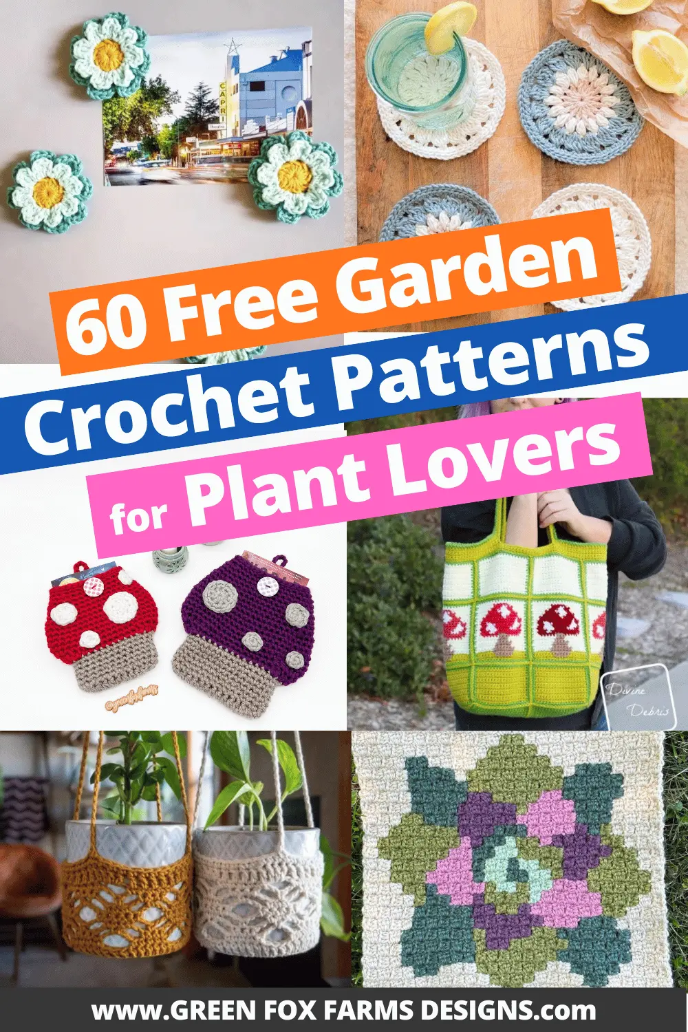 crochet 60 Free Crochet Garden Patterns for Summer Roundup by Green Fox Farms Designs © 2026 Pin 7