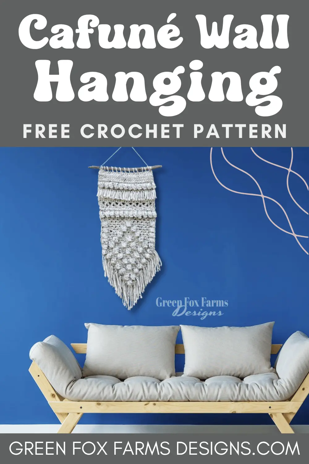 crochet Cafune Free Crochet Wall Hanging Pattern Green Fox Farms Designs PIN 6