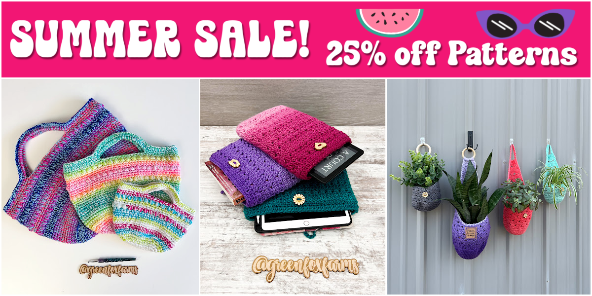 crochet Summer Sale Collage 25 off 2