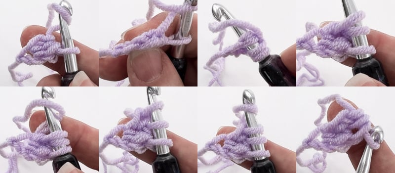 crochet foundation half double crochet fdhc tute lab lull step 2
