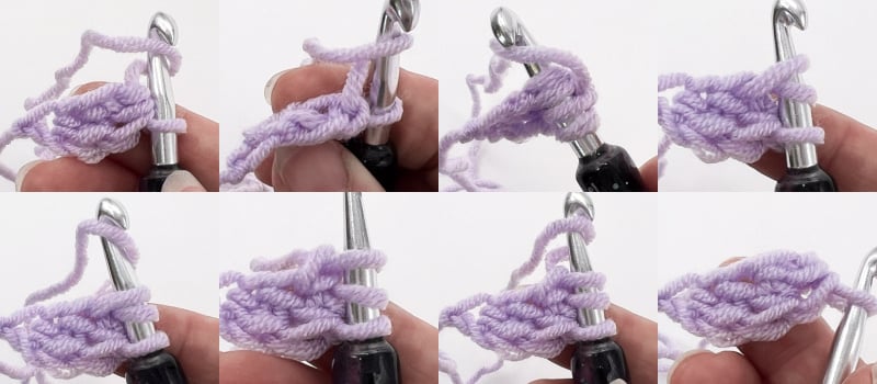 crochet foundation half double crochet fdhc tute lab lull step 3