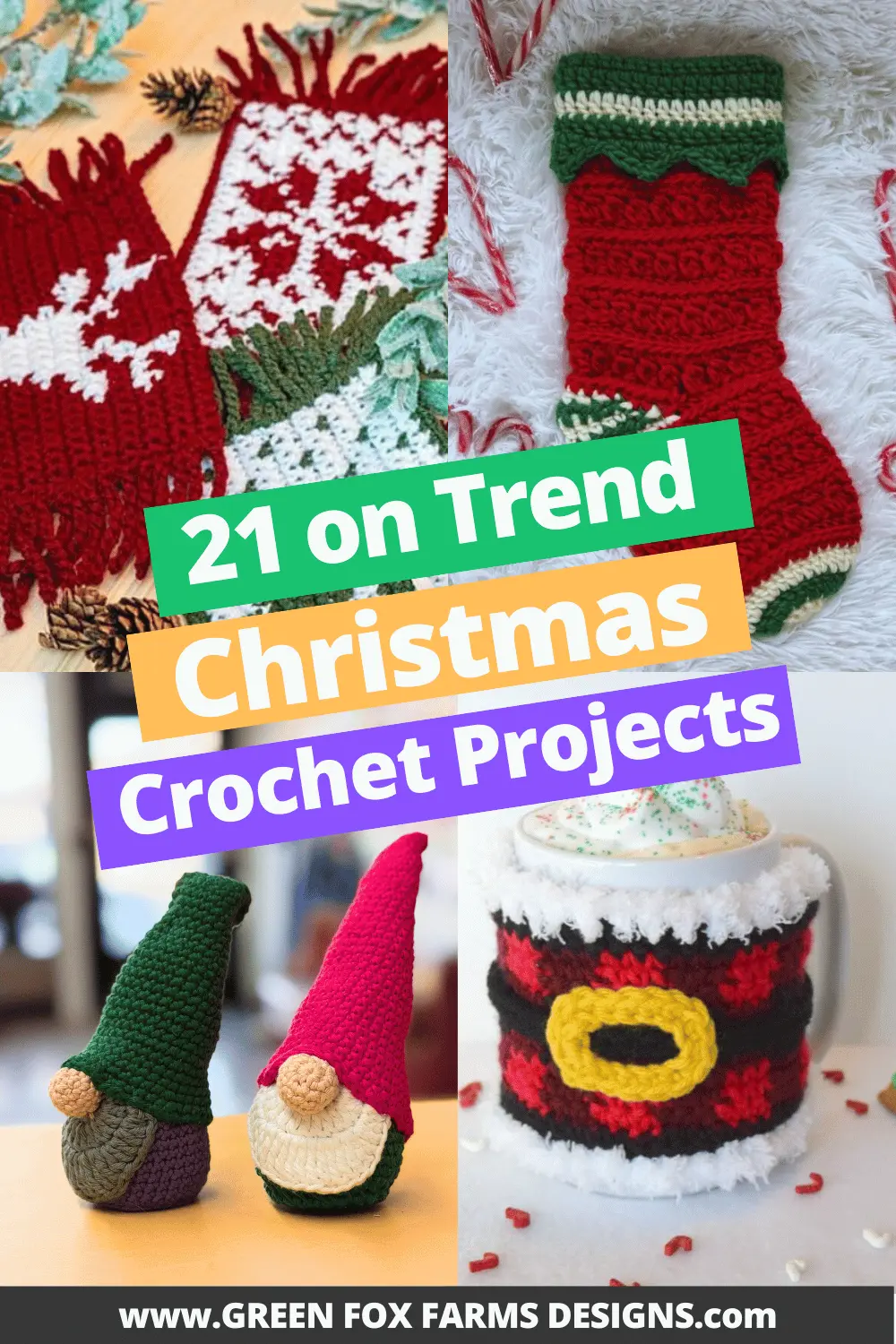 crochet 21 Trendy Free Christmas Crochet Ideas Pattern Roundup by Green Fox Farms Designs © 2026 Pin 3