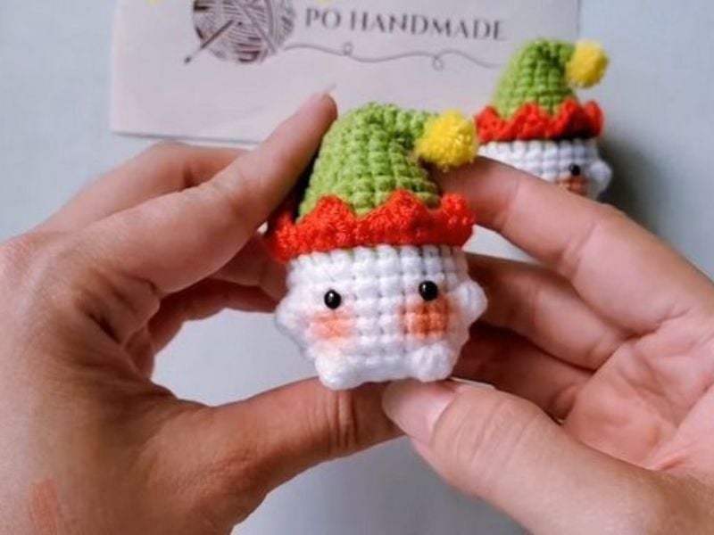 crochet Free Christmas Mushroom Elf Crochet Tutorial Video Po Handmade