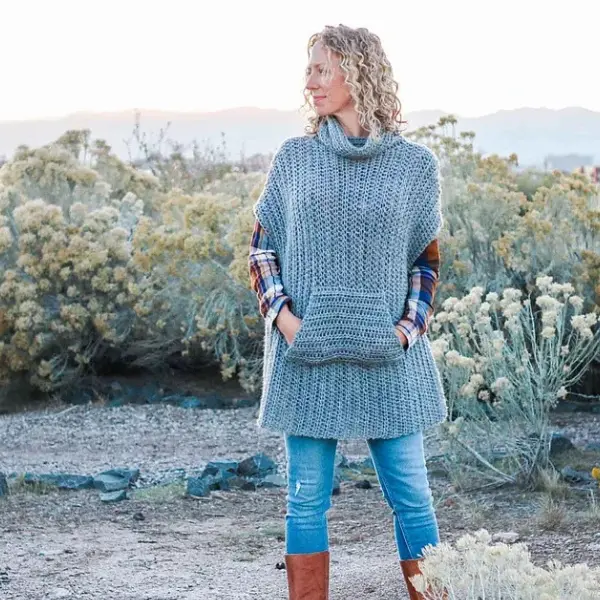 Sweet Stripes Crochet Hooded Cowl adult web