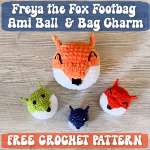 crochet Freya Fox Footbag TN