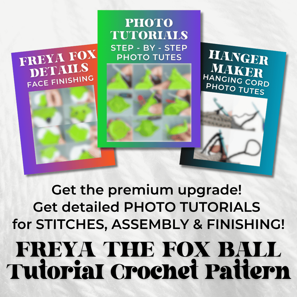 crochet Freya Fox Footbag full pattern upsell