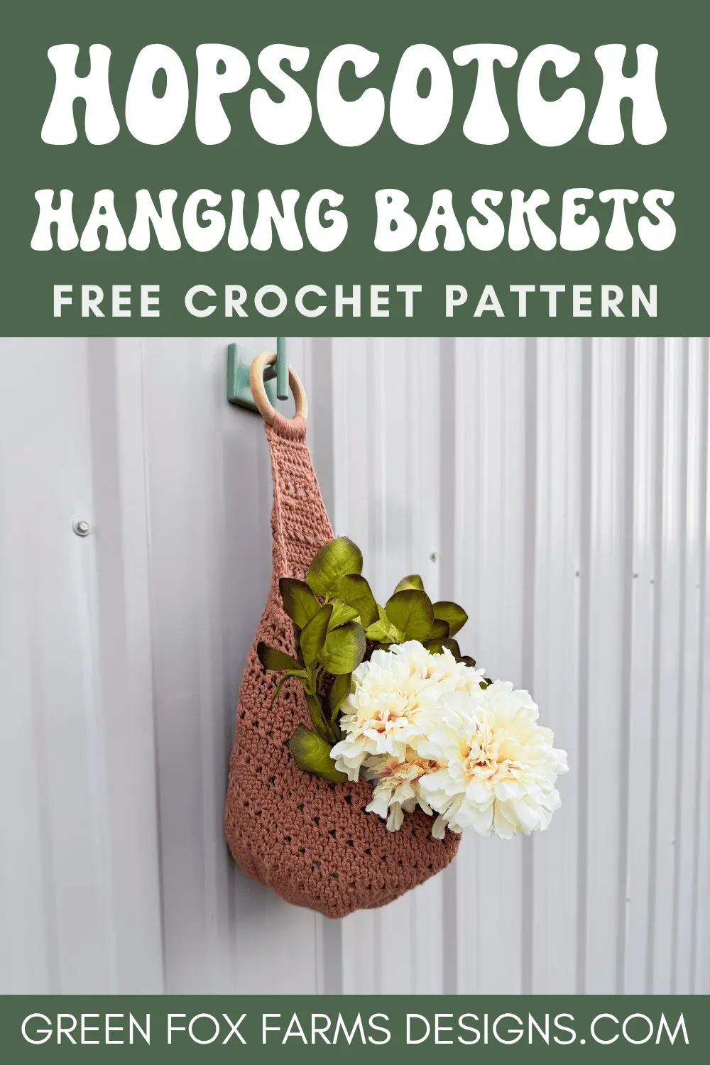 crochet Hopscotch Crochet Hanging Basket Crochet Along Free Pattern Green Fox Farms Designs PIN 6