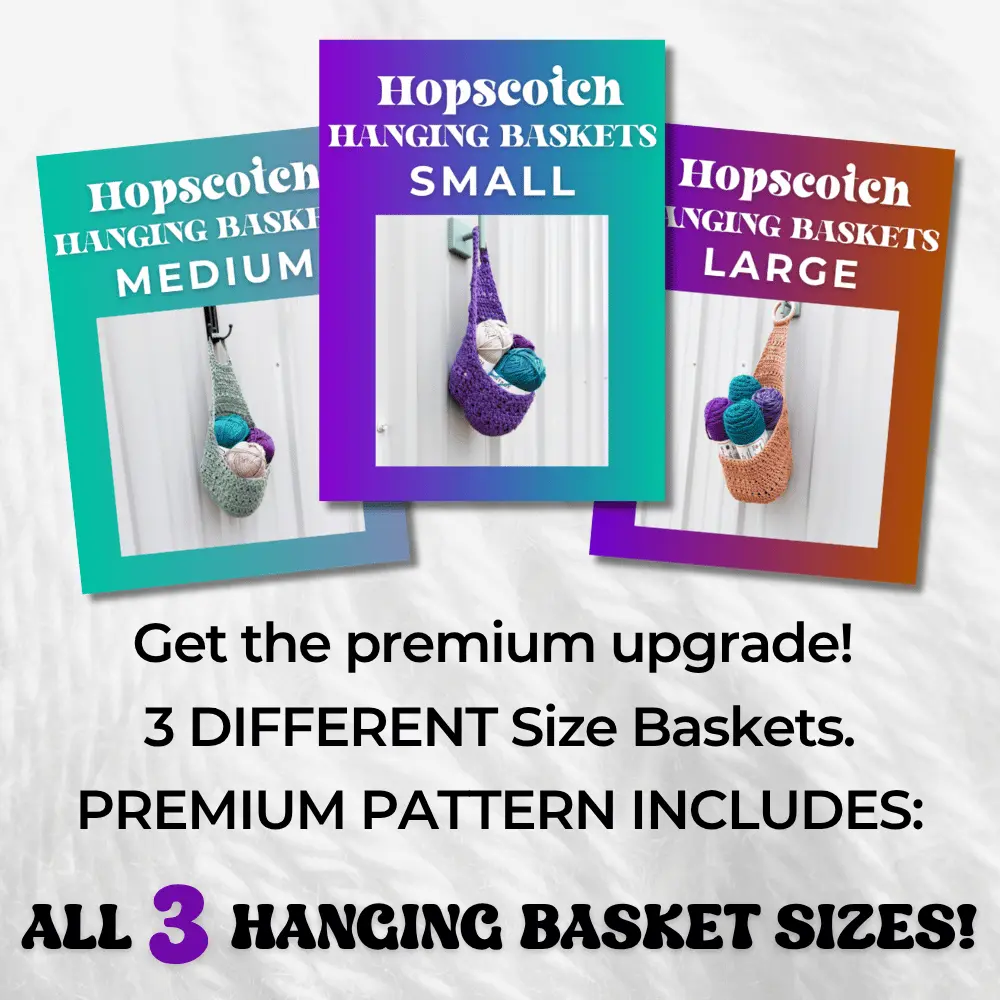crochet Hopscotch Hanging Baskets full pattern upsell