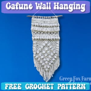 crochet cafune wall hanging TN
