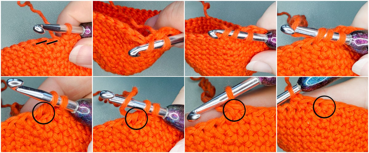 crochet invisible decrease inv dec tute