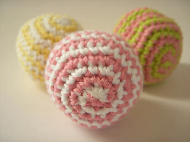 crochet Spiral Hacky Sack Crochet Pattern Free Footbag Cute by Joyce Yu