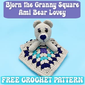 crochet bjorn granny square bear ami TN