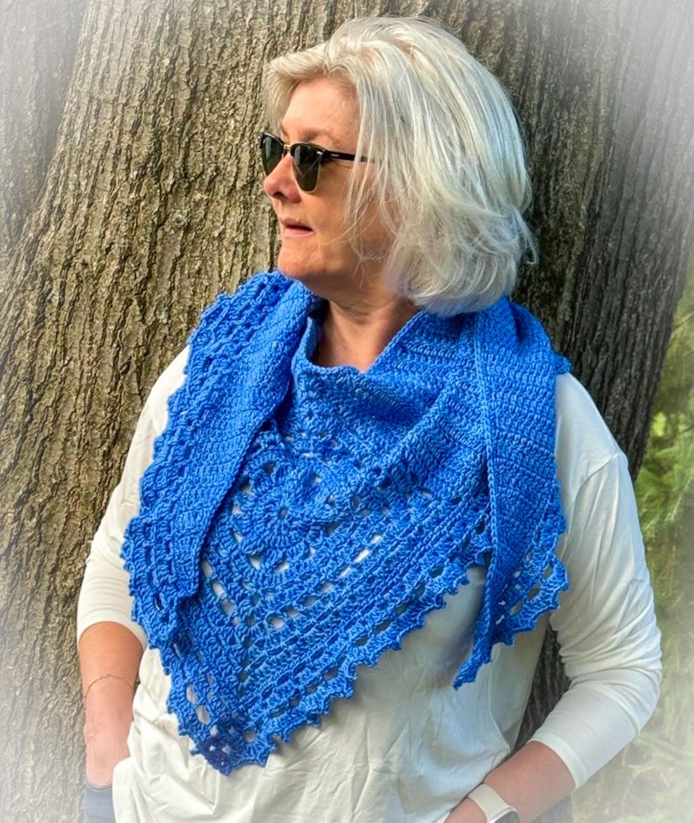 crochet cenise shawl