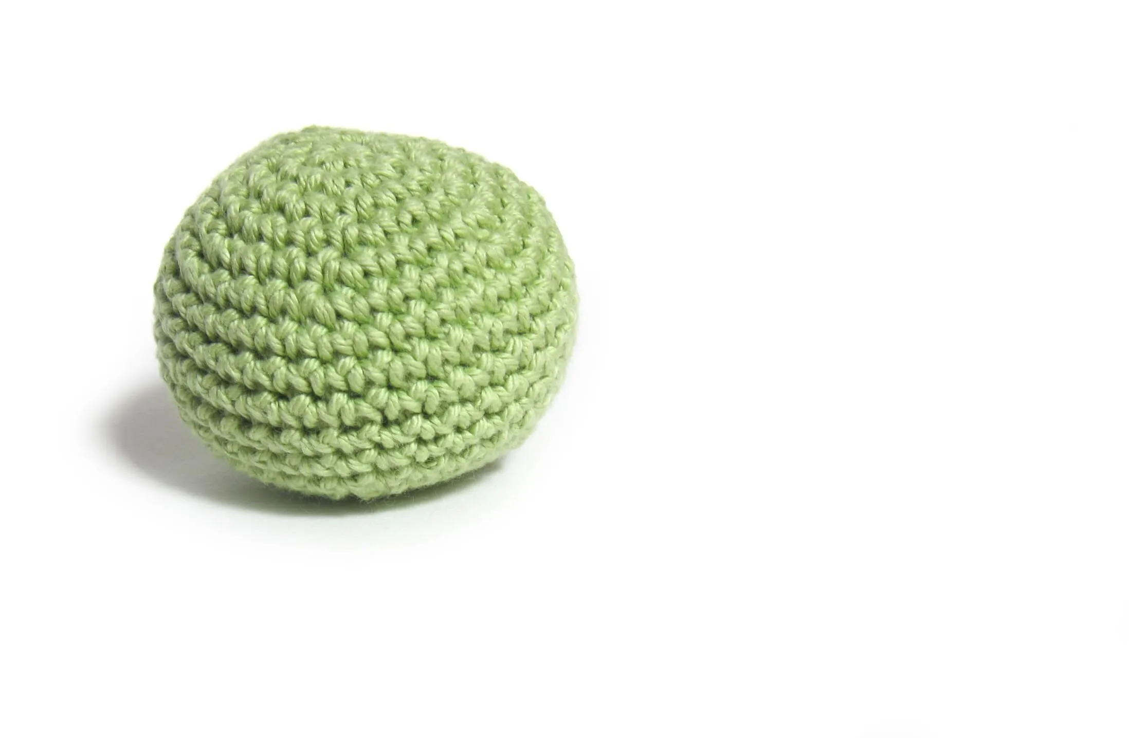 Freya the Fox Footbag Free Crochet Hacky Sack Pattern by Green Fox Farms Designs