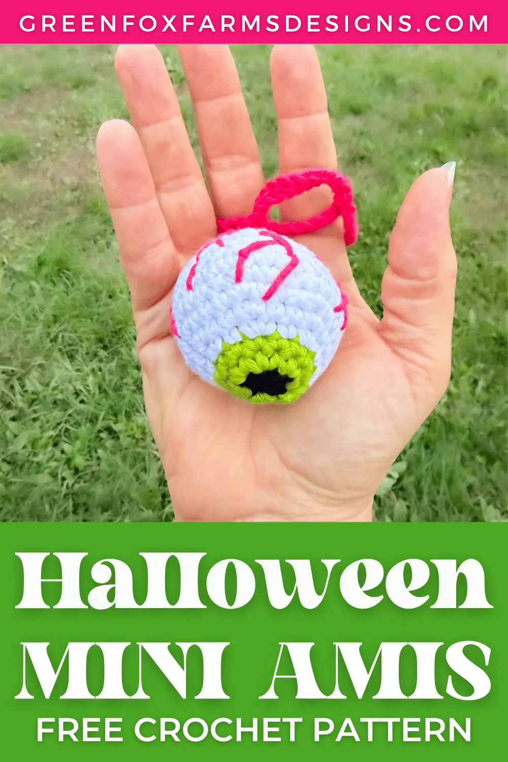 crochet 3 Free Amigurumi Mini Halloween Crochet Patterns Green Fox Farms Designs PIN 7