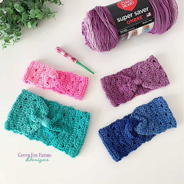 Sweet Stripes Ear Warmer Free Crochet Pattern 3 Styles