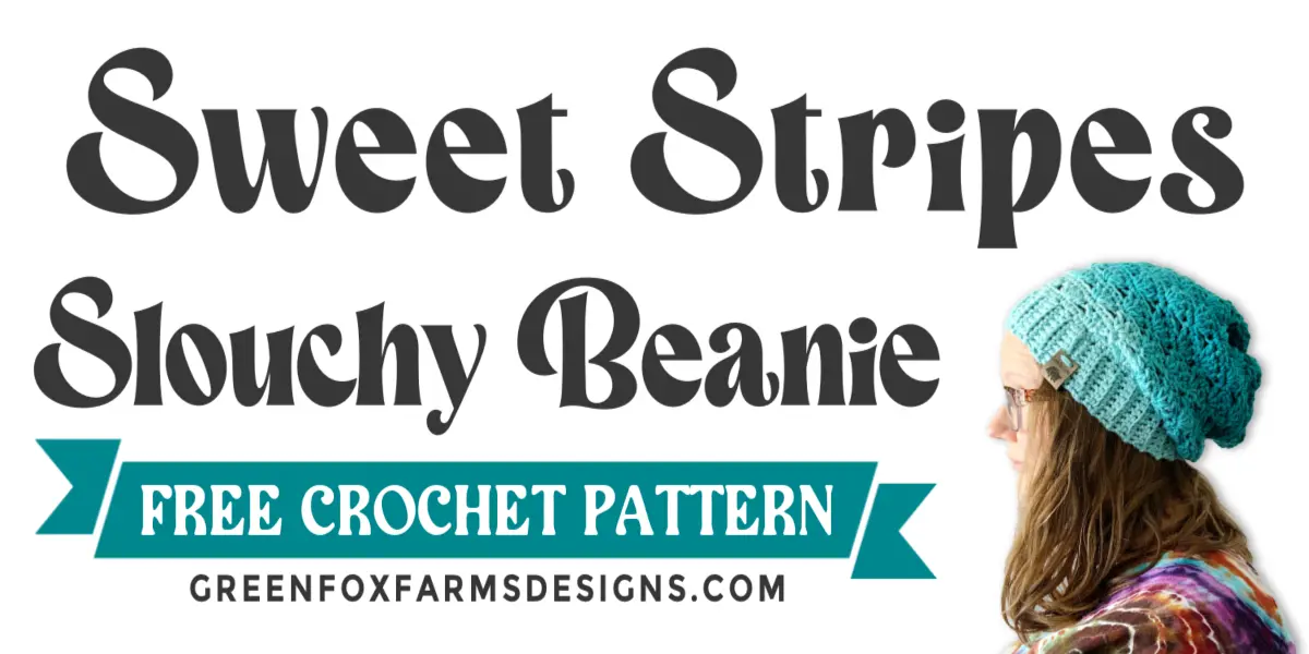 Sweet Stripes Free Crochet Beanie Pattern blog graphic crochet Sweet Stripes Free Crochet Beanie Pattern blog graphic