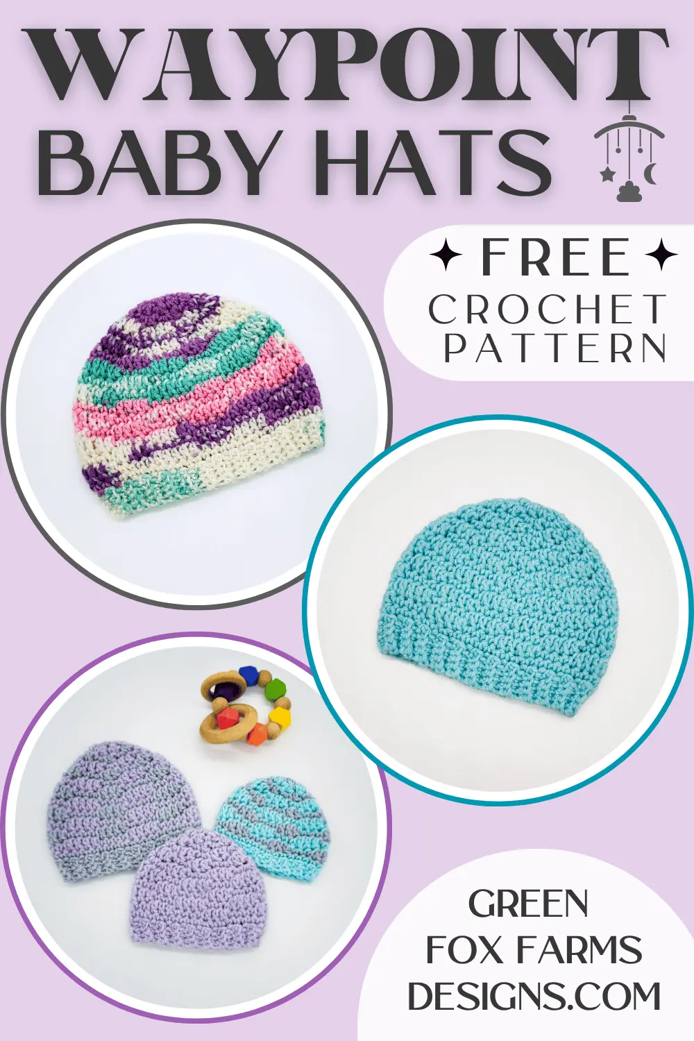 crochet Waypoint Free Micro Preemie Crochet Hat Pattern Green Fox Farms Designs PIN 3
