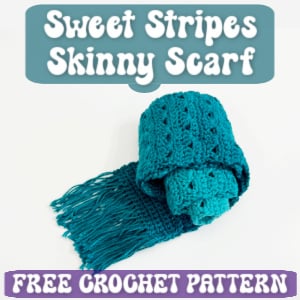 crochet ss skinny scarf TN