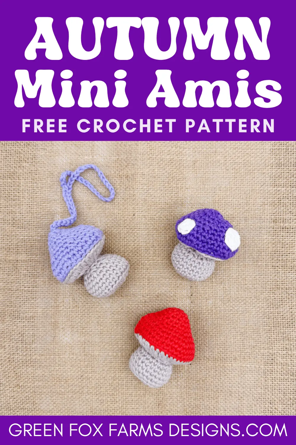 crochet 1 Mini Fall Crochet Patterns Green Fox Farms Designs PIN 6