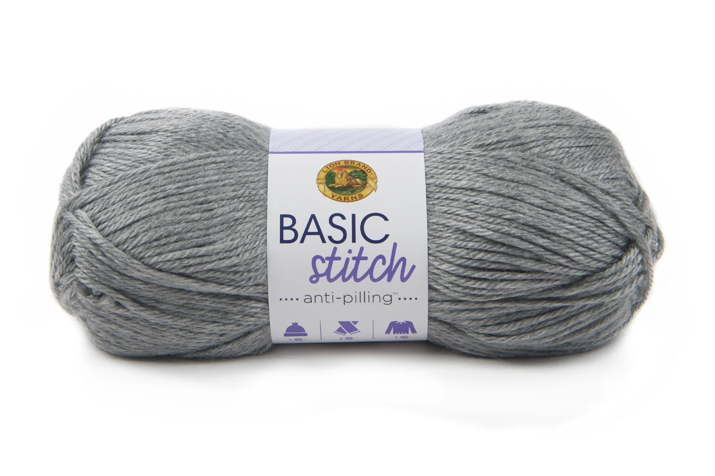 crochet Basic Stitch silver heather