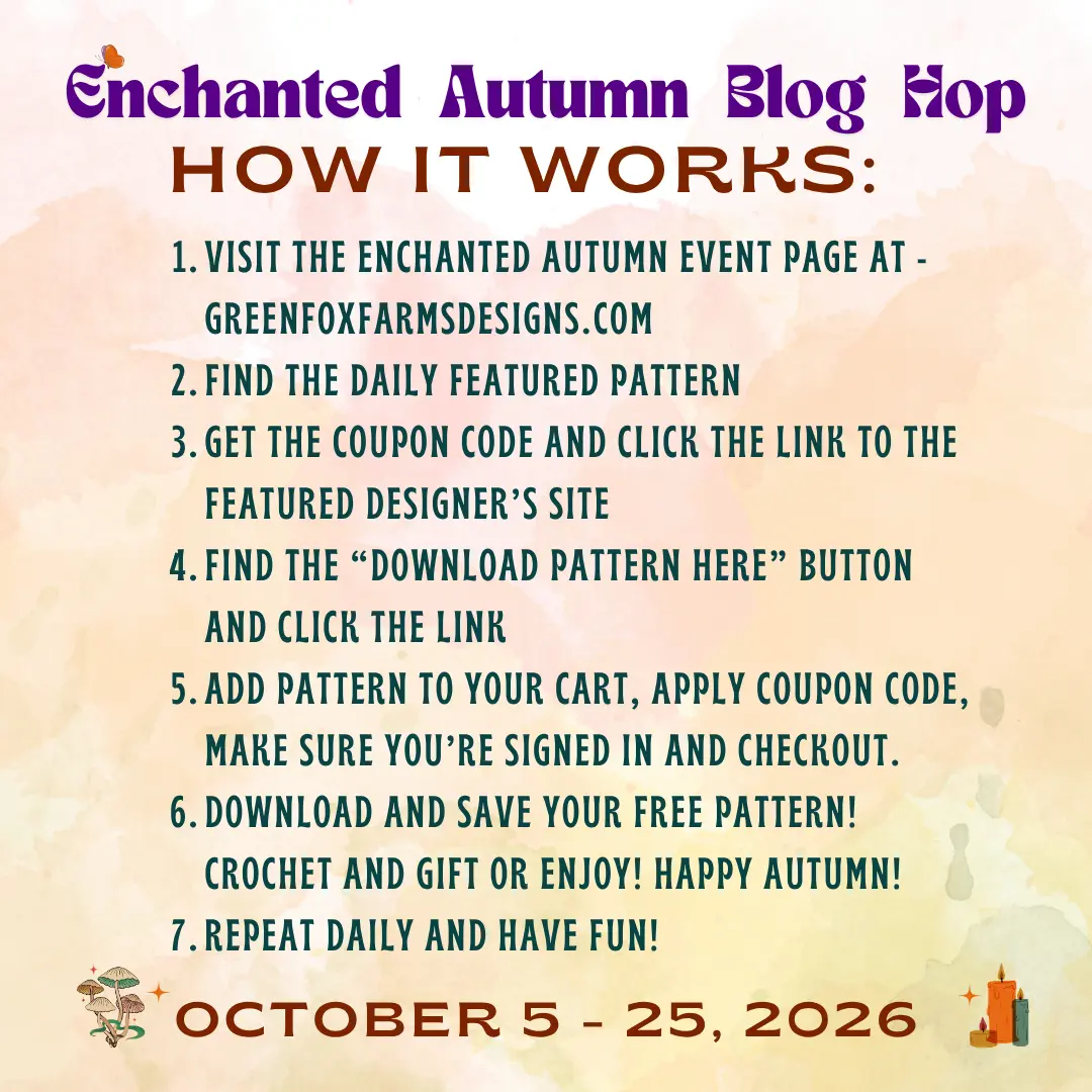 Fathers Day Crochet patterns blog hop how it works informational image