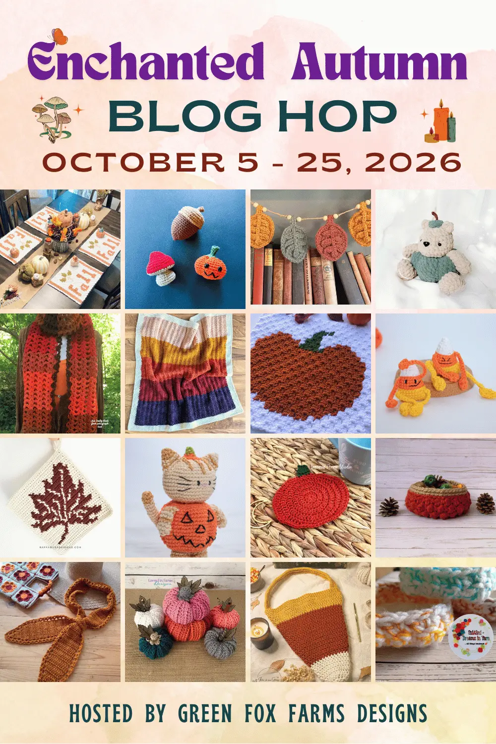 EA26 Enchanted Autumn Blog Hop Pins 4 crochet EA26 Enchanted Autumn Blog Hop Pins 4